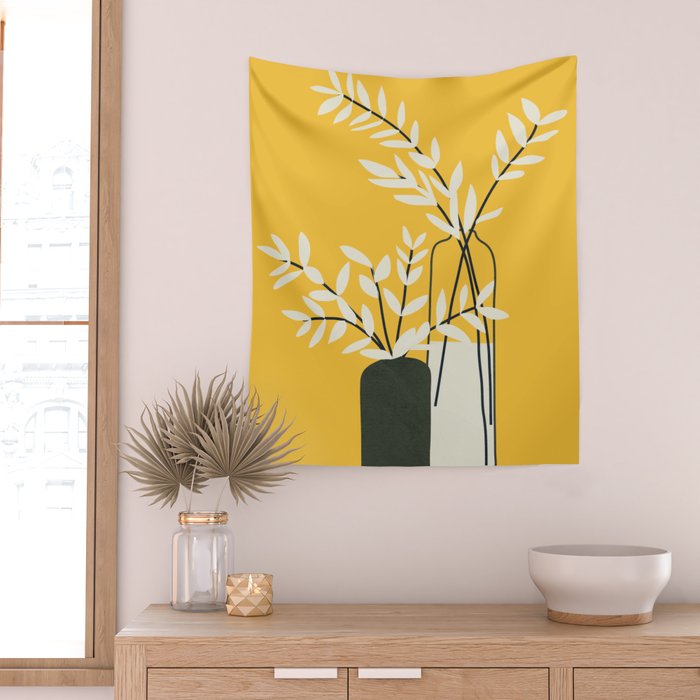 Abstract Vases Wall Tapestry Gallery Image 2