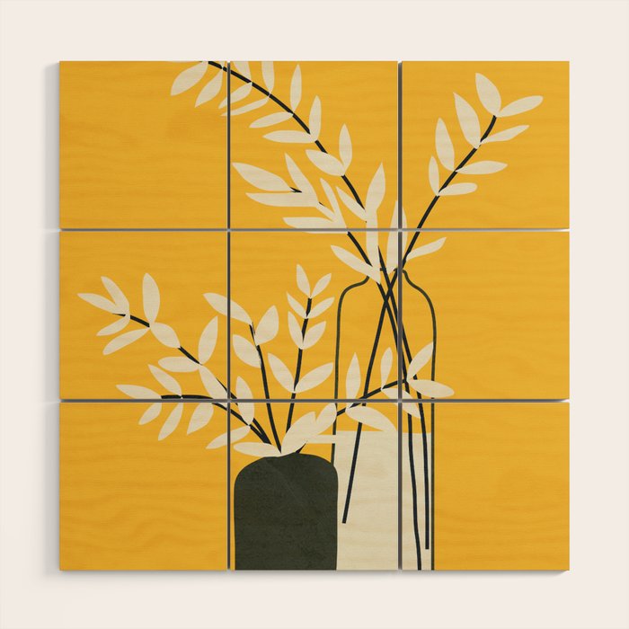 Abstract Vases Wood Wall Art Gallery Image 1