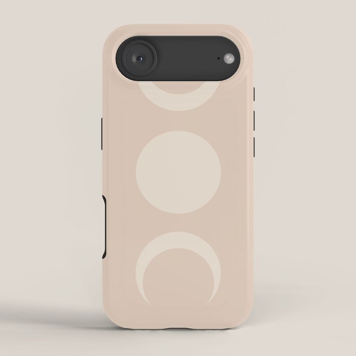 Moon Shapes Minimalism - Ethereal Light iPhone Case Gallery Image 2