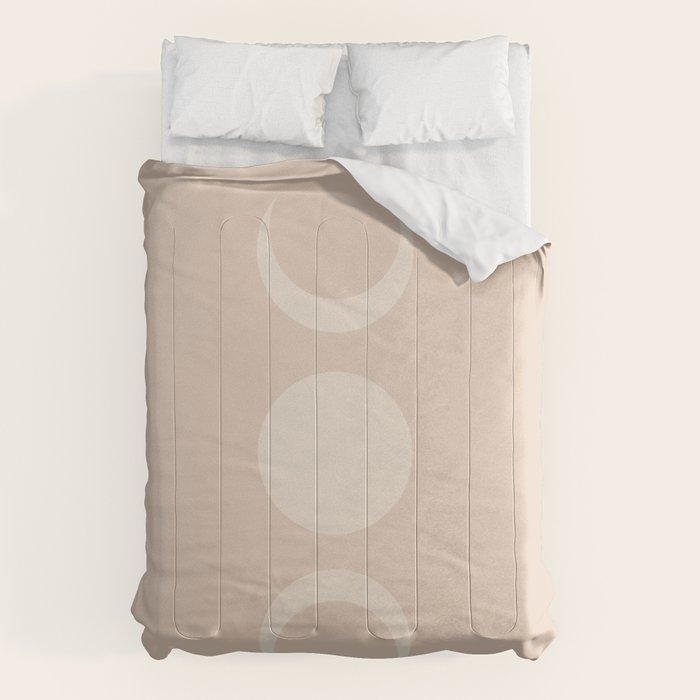 Moon Shapes Minimalism - Ethereal Light Comforter Gallery Image 6