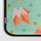 Origami Fortune Teller in Seafoam Green & Orange Laptop Sleeve Gallery Image 3