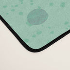 Origami Fortune Teller in Seafoam Green & Orange Desk Mat Gallery Image 4