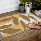Botanic Abstract - Gold Brown Outdoor Rug Gallery Image 2