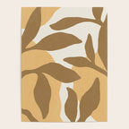 Botanic Abstract - Gold Brown Poster Gallery Image 4