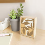 Botanic Abstract - Gold Brown Mini Art Print Gallery Image 2