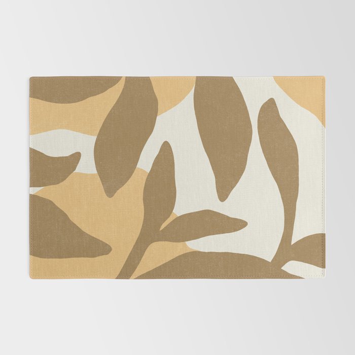 Botanic Abstract - Gold Brown Rug Gallery Image 2