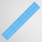 Textured Picnic Pattern in Sky Blue Table Runner Gallery Image 3