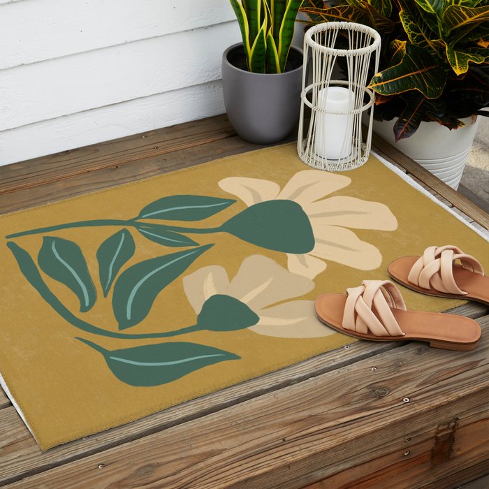 Happy Flowers Outdoor Rug Gallery Image 2