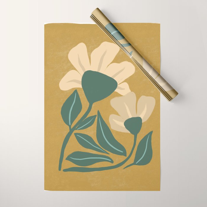 Happy Flowers Wrapping Paper Gallery Image 1