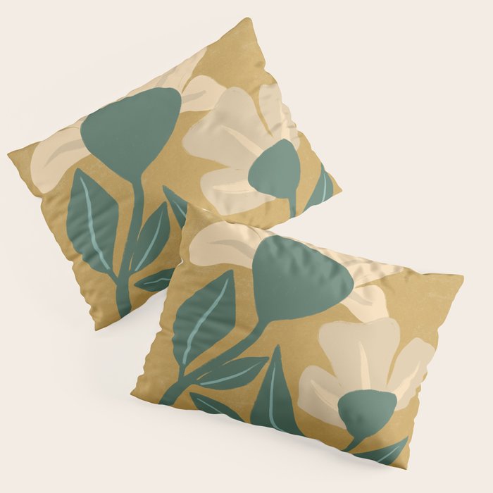 Happy Flowers Pillow Sham Gallery Image 3