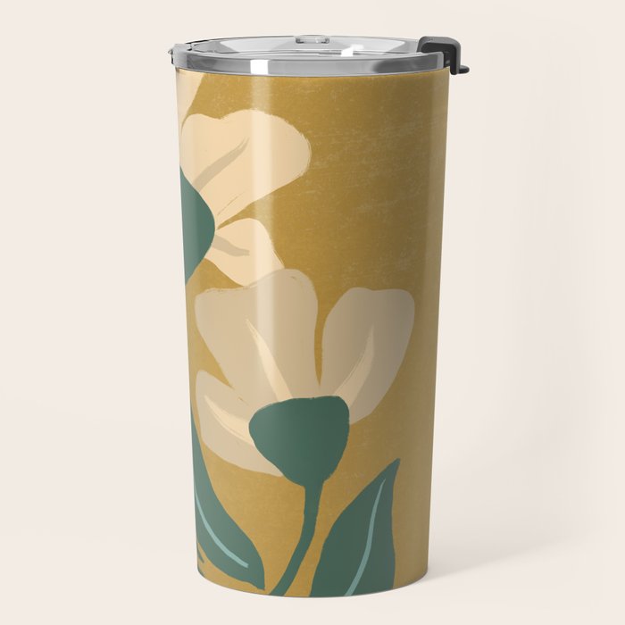 Happy Flowers Travel Mug Gallery Image 2