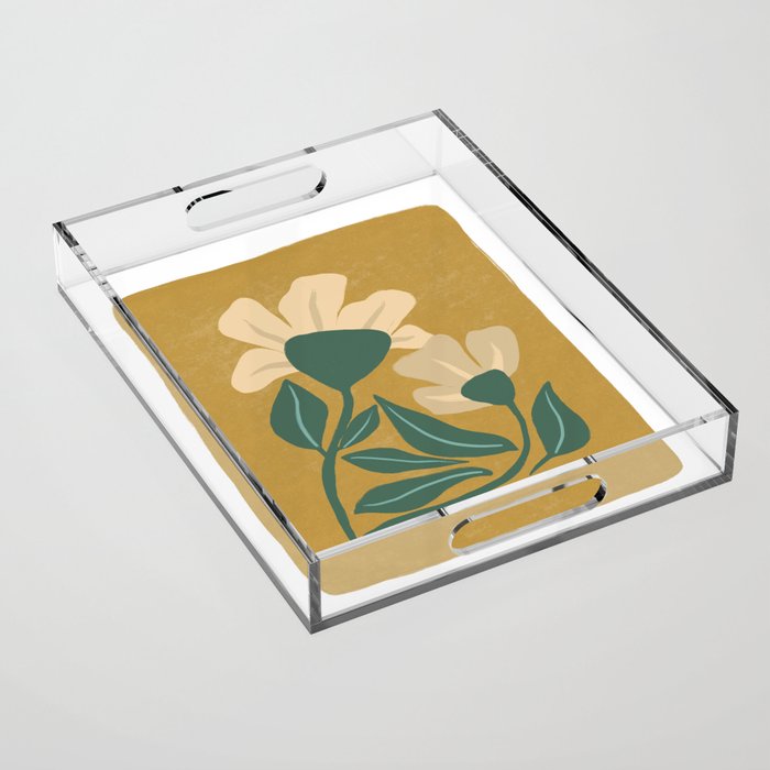 Happy Flowers Acrylic Tray Gallery Image 1