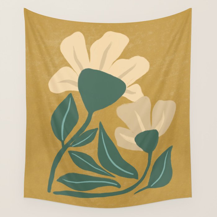 Happy Flowers Wall Tapestry Gallery Image 4