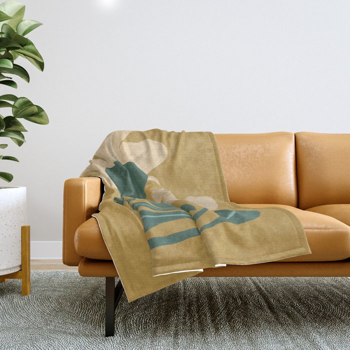 Happy Flowers Throw Blanket Gallery Image 1