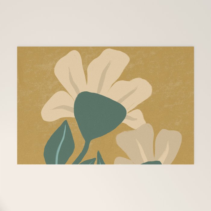 Happy Flowers Welcome Mat Gallery Image 1