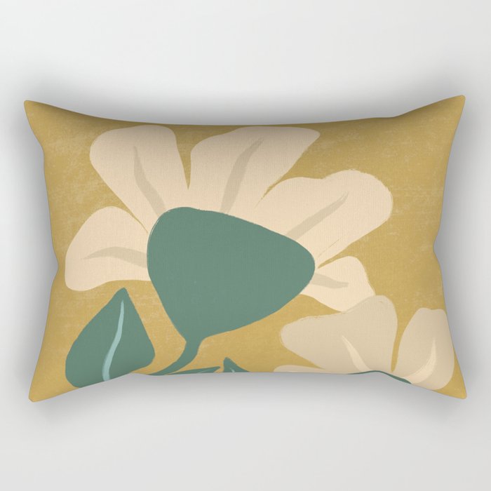 Happy Flowers Rectangular Pillow Gallery Image 1