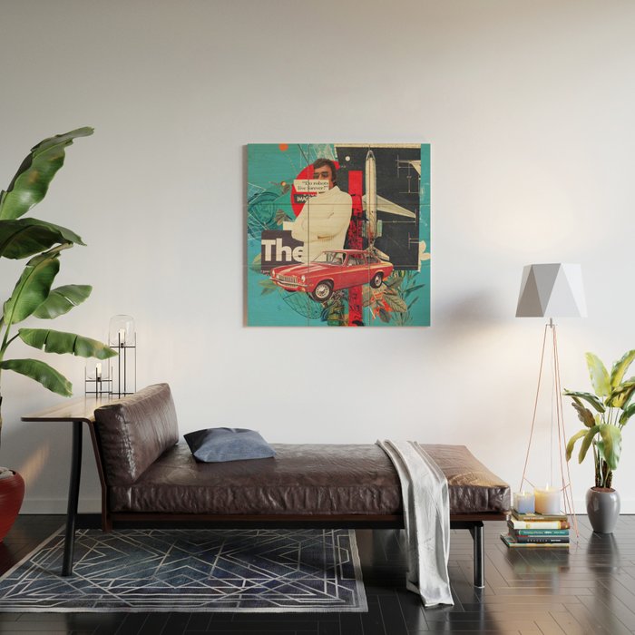 Do Robots live Forever Wood Wall Art Gallery Image 2