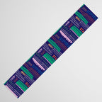 Block print geometrics blue Table Runner Gallery Image 3