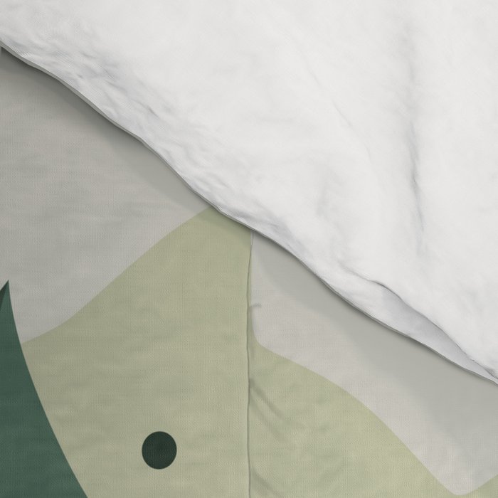 Monstera Cat Hug Comforter Gallery Image 4