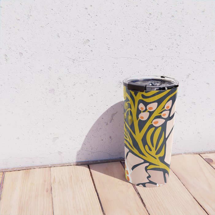 these flowers always fit - floral illustration Travel Mug Gallery Image 4
