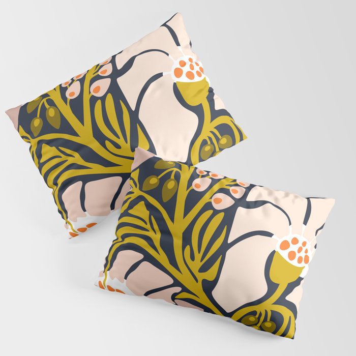 these flowers always fit - floral illustration Pillow Sham Gallery Image 1