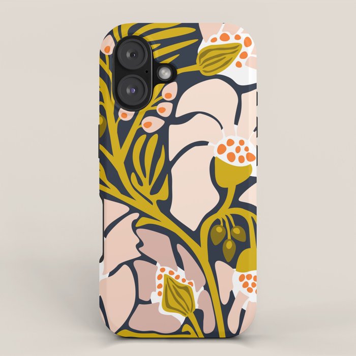 these flowers always fit - floral illustration iPhone Case Gallery Image 1