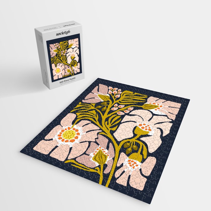 these flowers always fit - floral illustration Jigsaw Puzzle Gallery Image 2