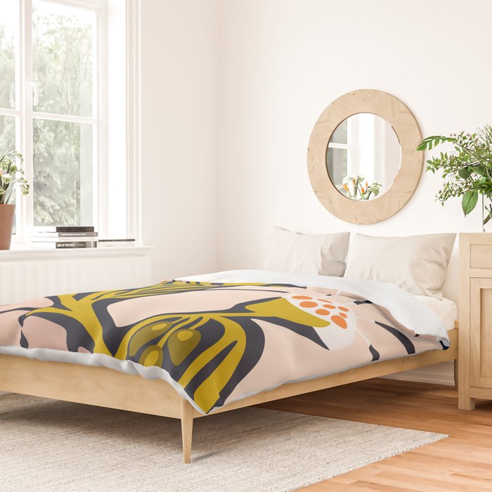 these flowers always fit - floral illustration Duvet Cover Gallery Image 2
