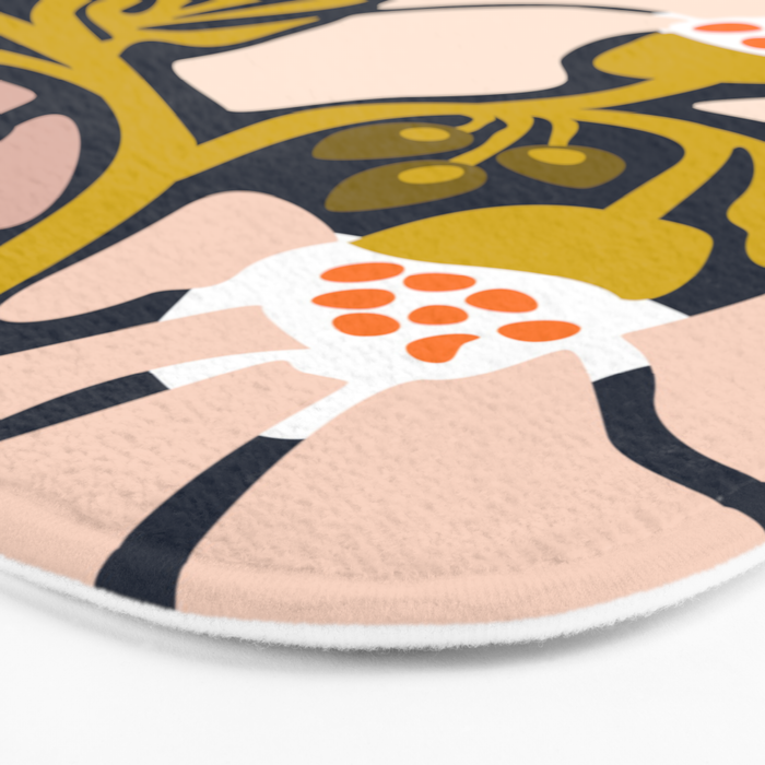 these flowers always fit - floral illustration Bath Mat Gallery Image 3