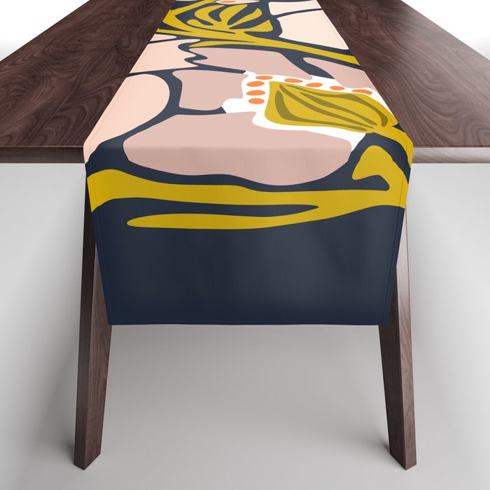 these flowers always fit - floral illustration Table Runner Gallery Image 1