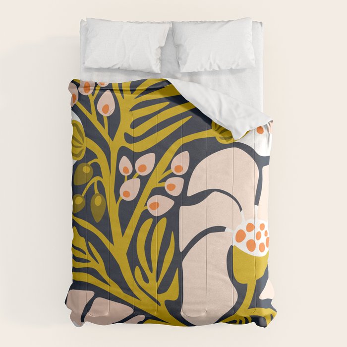 these flowers always fit - floral illustration Comforter Gallery Image 6