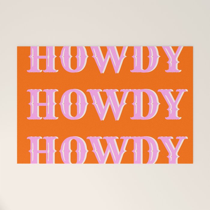 Howdy Howdy Howdy Welcome Mat Gallery Image 1