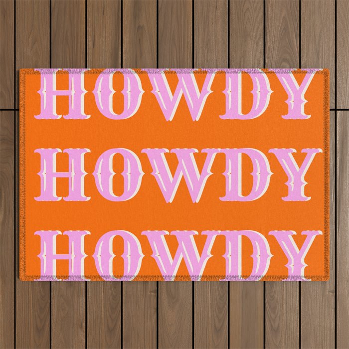 Howdy Howdy Howdy Outdoor Rug Gallery Image 1