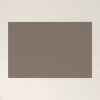 Truffle Brown Solid Color Welcome Mat Gallery Image 1
