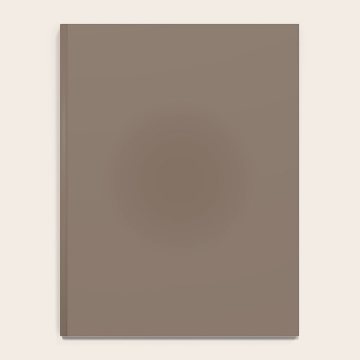 Truffle Brown Solid Color Notebook Gallery Image 4