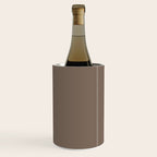 Truffle Brown Solid Color Wine Chiller Gallery Image 1