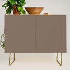 Truffle Brown Solid Color Credenza Gallery Image 1