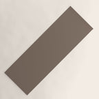 Truffle Brown Solid Color Yoga Mat Gallery Image 1