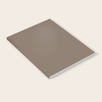 Truffle Brown Solid Color Notebook Gallery Image 2
