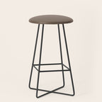 Truffle Brown Solid Color Stool Gallery Image 1