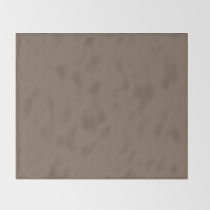 Truffle Brown Solid Color Throw Blanket Gallery Image 2