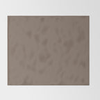 Truffle Brown Solid Color Throw Blanket Gallery Image 2
