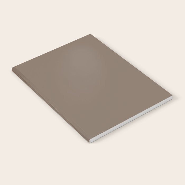 Truffle Brown Solid Color Notebook Gallery Image 1