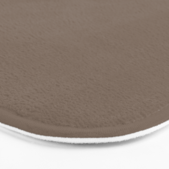 Truffle Brown Solid Color Bath Mat Gallery Image 3
