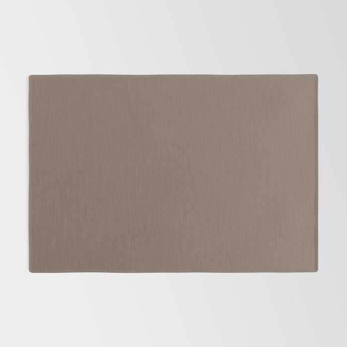 Truffle Brown Solid Color Rug Gallery Image 2