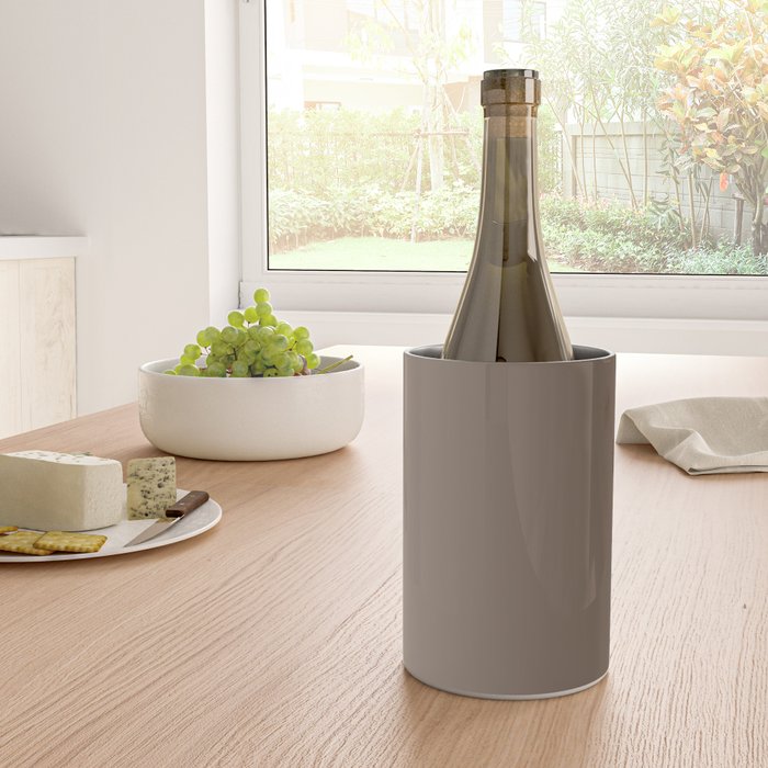 Truffle Brown Solid Color Wine Chiller Gallery Image 4