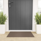 Truffle Brown Solid Color Welcome Mat Gallery Image 3
