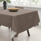 Truffle Brown Solid Color Tablecloth Gallery Image 3