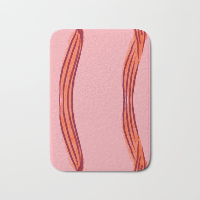 Elegant red bow table runner Bath Mat Gallery Image 1