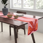Elegant red bow table runner Table Runner Gallery Image 2